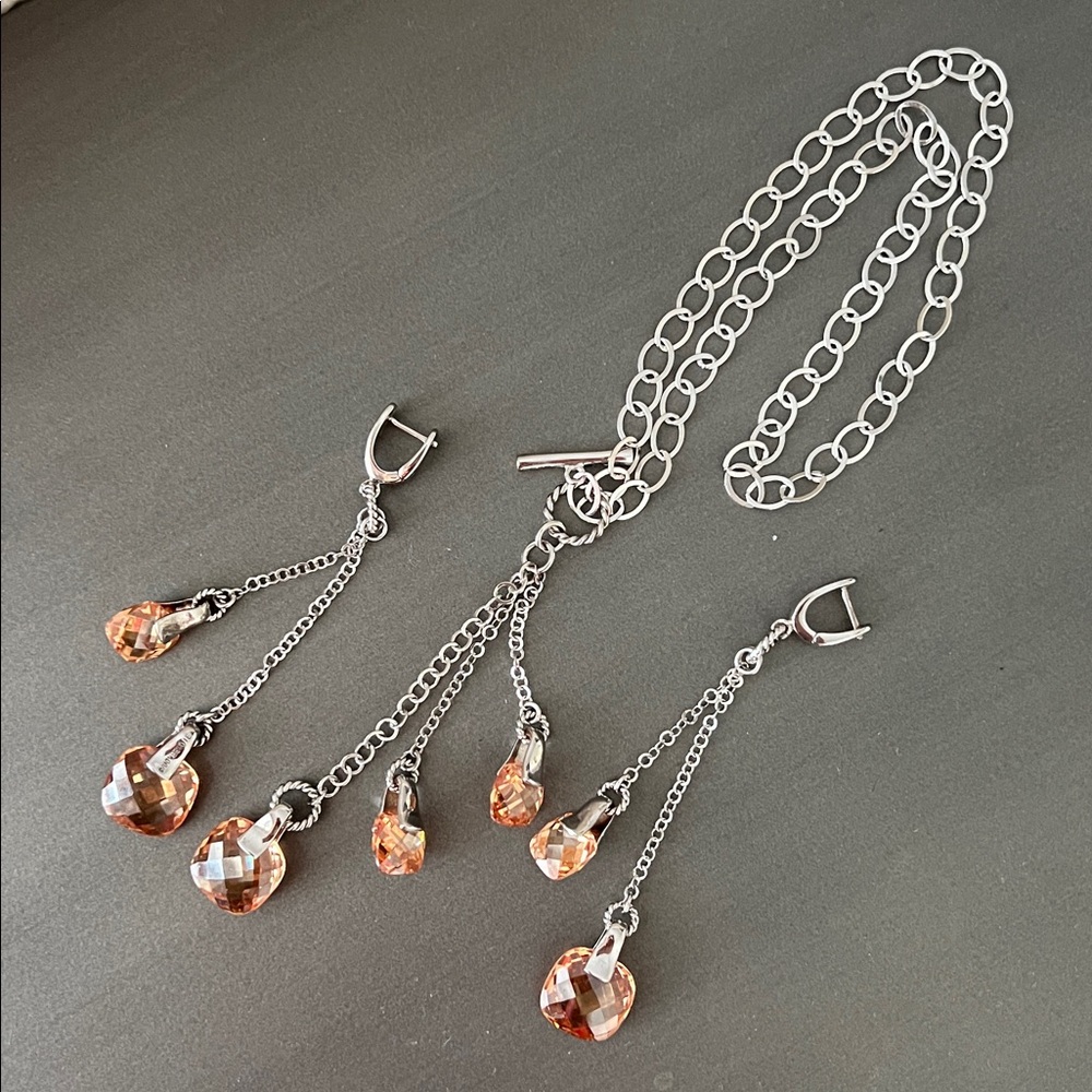 NUOVEGIOIE Italian Silver Necklace and Earrings